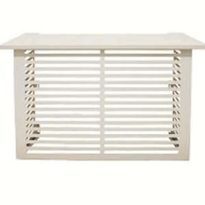 Suojakotelo ulkoyksikölle valkoinen metalli