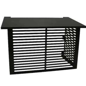 Suojakotelo ulkoyksikölle musta metalli